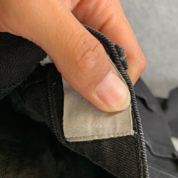 Everlane Jeans Womens 28 Black High Rise Authentic Stretch Ankle Skinny 5 Pocket - Picture 7 of 10